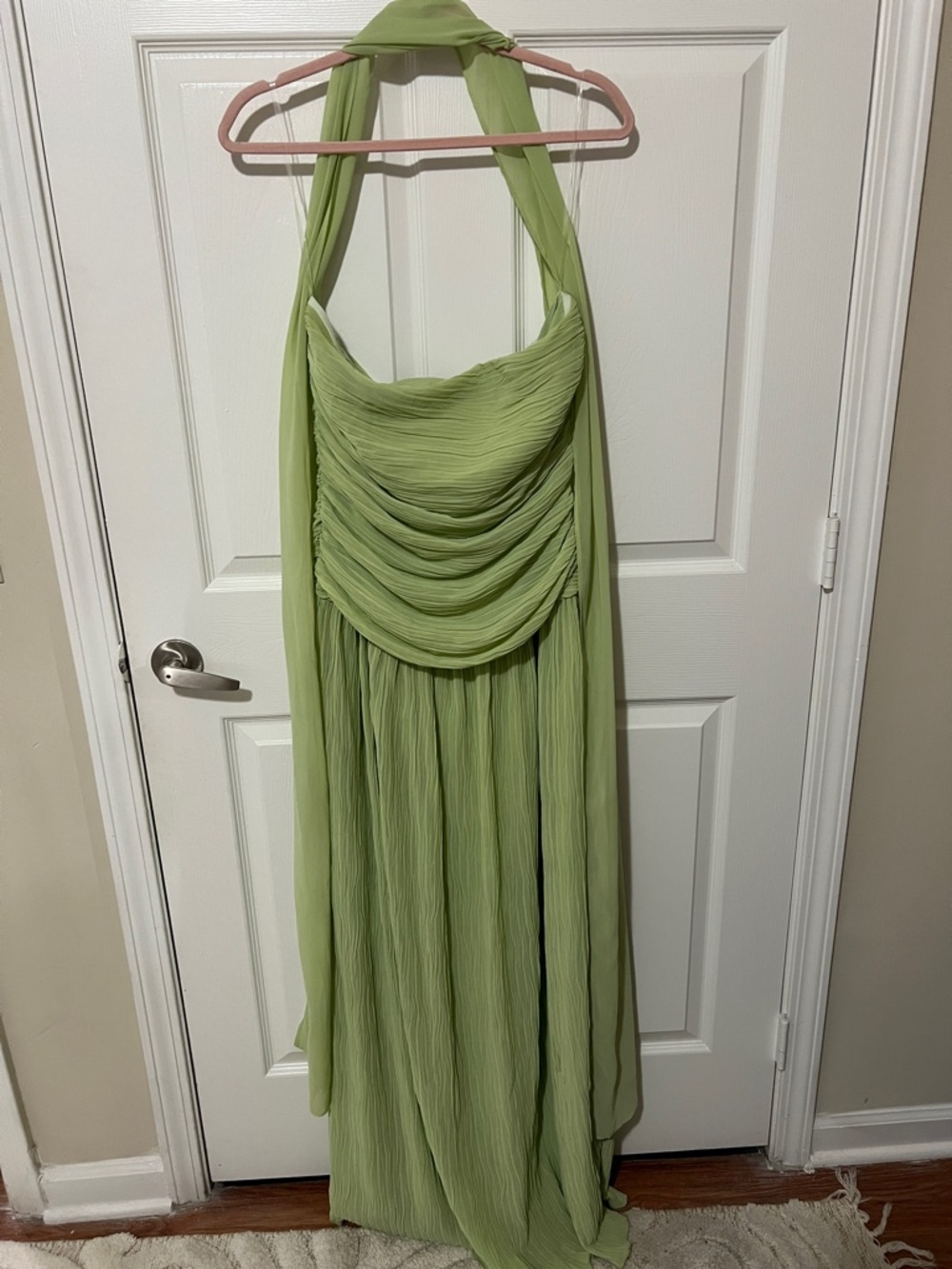 Fashion nova Marielle Pleated Scarf Gown